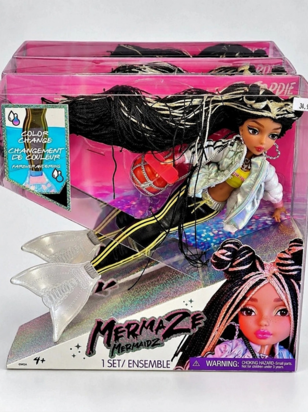 MGA Entertainment Mermaze Mermaidz Color Change JORDIE Fashion Doll Jordie